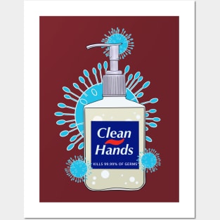 Clean Hands Posters and Art